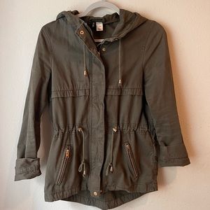 H&M Brand Green Cargo Jacket Woman's Small